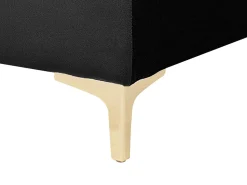 Velvet Chaise Lounge Black Aberdeen