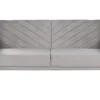 Velvet Fabric Sofa Bed Light Grey Senja