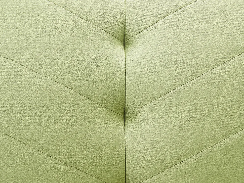 Velvet Fabric Sofa Bed Olive Green Senja