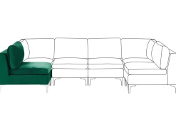 Velvet 1-Seat Section Green Evja
