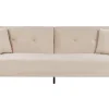 Velvet Sofa Bed Beige Lucan