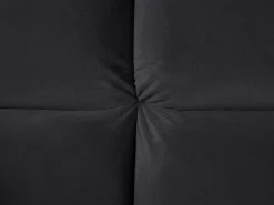 Velvet Sofa Bed Black Asby