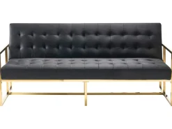 Velvet Sofa Bed Black Marstal