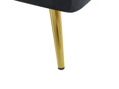 Velvet Sofa Bed Black Vettre