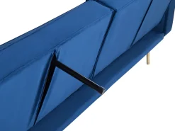 Velvet Sofa Bed Blue Visnes