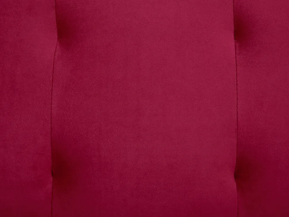Velvet Sofa Bed Burgundy Selnes