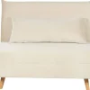 Velvet Sofa Bed Cream Setten