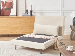 Velvet Sofa Bed Cream Setten