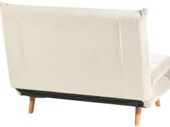 Velvet Sofa Bed Cream Setten