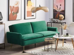 Velvet Sofa Bed Dark Green Vettre