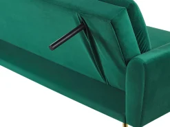 Velvet Sofa Bed Dark Green Vettre