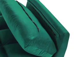 Velvet Sofa Bed Green Asby
