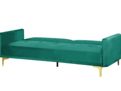Velvet Sofa Bed Green Lucan