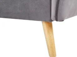 Velvet Sofa Bed Grey Bardu