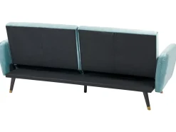Velvet Sofa Bed Light Blue Vimmerby