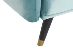Velvet Sofa Bed Light Blue Vimmerby