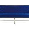 Velvet Sofa Bed Navy Blue Marstal