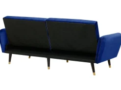 Velvet Sofa Bed Navy Blue Vimmerby