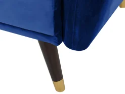 Velvet Sofa Bed Navy Blue Vimmerby