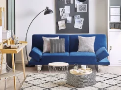 Velvet Sofa Bed Navy Blue York