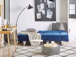 Velvet Sofa Bed Navy Blue York