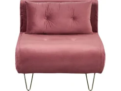 Velvet Sofa Bed Pink Vestfold