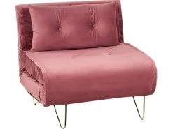Velvet Sofa Bed Pink Vestfold