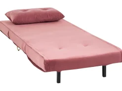 Velvet Sofa Bed Pink Vestfold