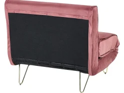 Velvet Sofa Bed Pink Vestfold