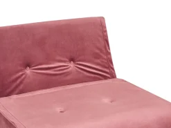 Velvet Sofa Bed Pink Vestfold