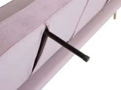 Velvet Sofa Bed Pink Visnes