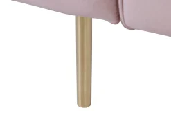 Velvet Sofa Bed Pink Visnes