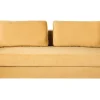 Velvet Sofa Bed With Storage Yellow Eksjo