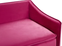 Velvet Sofa Fuchsia Pink Aure