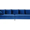 Velvet Sofa Navy Blue Aure