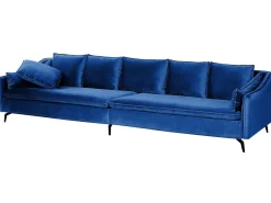 Velvet Sofa Navy Blue Aure