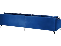 Velvet Sofa Navy Blue Aure
