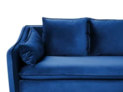 Velvet Sofa Navy Blue Aure