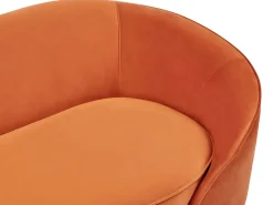 Velvet Sofa Orange Savar