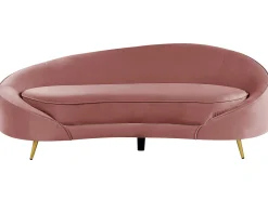 Velvet Sofa Pastel Pink Savar
