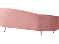 Velvet Sofa Pastel Pink Savar