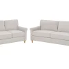 Velvet Sofa Set Beige Ronneby