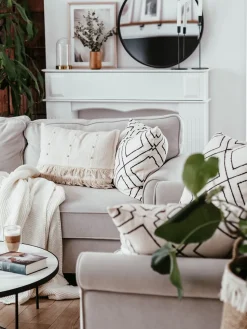 Velvet Sofa Set Beige Ronneby