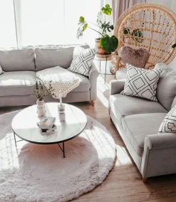 Velvet Sofa Set Beige Ronneby