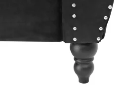 Velvet Sofa Set Black Skien