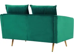 Velvet Sofa Set Emerald Green Maura