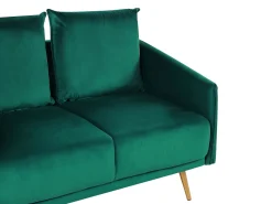 Velvet Sofa Set Emerald Green Maura