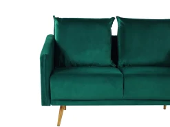 Velvet Sofa Set Emerald Green Maura
