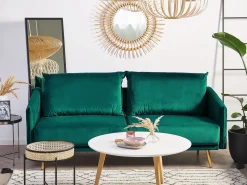 Velvet Sofa Set Emerald Green Maura