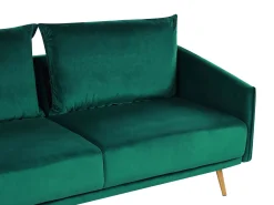 Velvet Sofa Set Emerald Green Maura